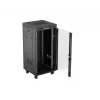 Freestanding rack cabinet LANBERG FF01-6624-12BL 24U 19 inch 600×600 mm, IP20, 1200 kg, must