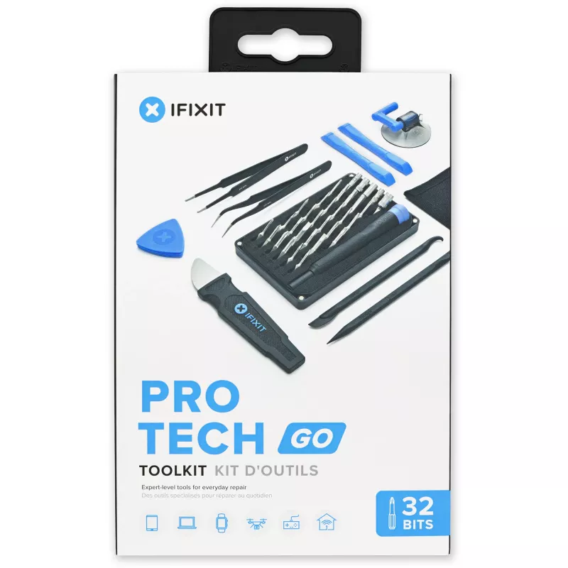 Remondikomplekt iFixit Pro Tech GO IF145-783-1 elektroonikaseadmete remondiks, kaasaskantav komplekt