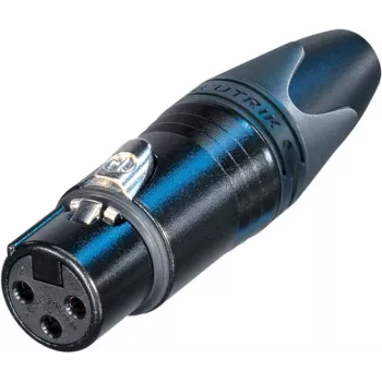 Neutrik XLR-pistikupesa, sirge, kontaktide arv: 3, must NC3FXX-BAG 1 tk (NC3FXX-BAG)