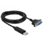 Jadakaabel DeLOCK 66281 Must 1,8 m RS-232 USB Type-A