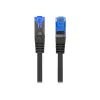 Võrgukaabel LANBERG PCF6A-10CC-0100-BK — Cat6a S/FTP, 1 m, RJ-45, must