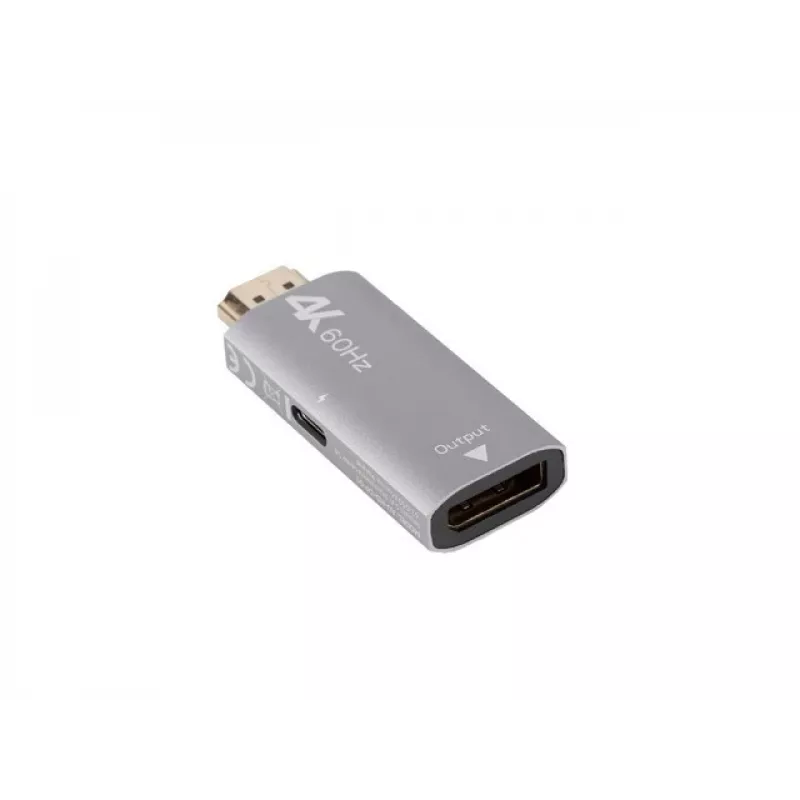 Videokaabli adapter Lanberg AD-HD-DP-01 HDMI Type A DisplayPort hõbedane