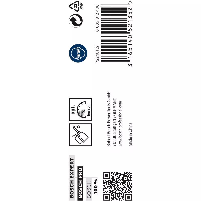 Keerdtrellikomplekt Bosch HSS Cobalt 2608585900 5-osaline