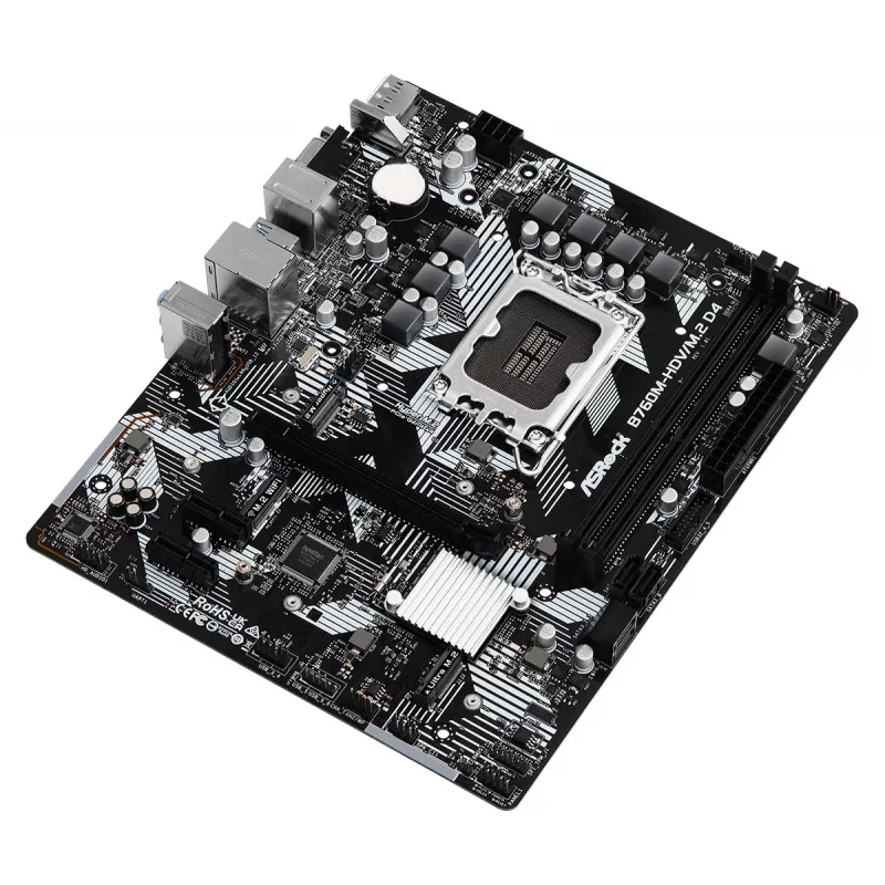ASRock B760M-HDV/M.2 D4 DDR4 LGA 1700 Micro-ATX emaplaat