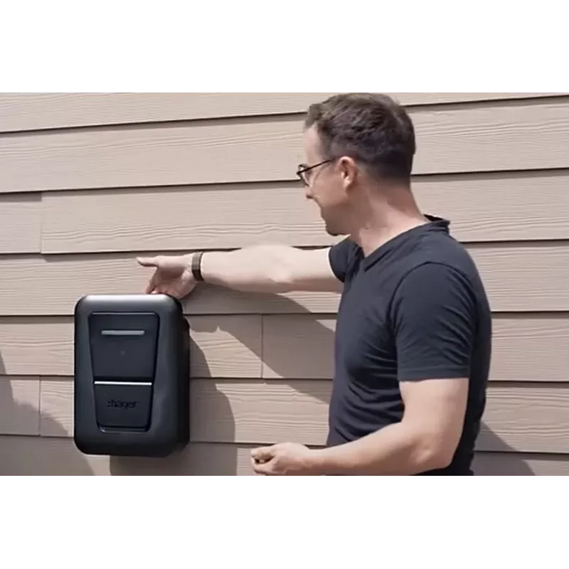 Seinale paigaldatav elektrisõidukite laadimisjaam Hager witty one 11 kW 3-faasiline RFID, Bluetoothi ja 4,5 m Type 2 kaabliga