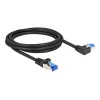 DeLOCKi RJ45 võrgukaabel Cat.6A S/FTP 2 m must