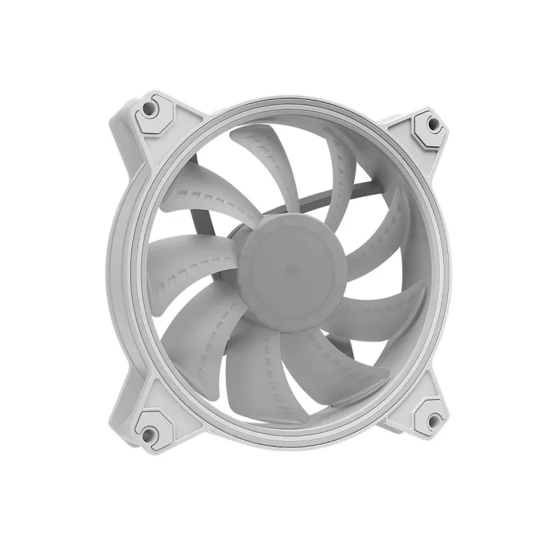 120 mm korpuse ventilaator MODECOM VOLCANO APEX 120 ARGB Valge — 120 mm ARGB jahutusventilaator