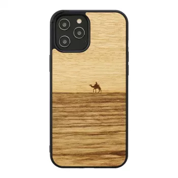 Man and wood telefoniümbrus iPhone 12 Pro Max Terra Must — kaitsev tagakaas