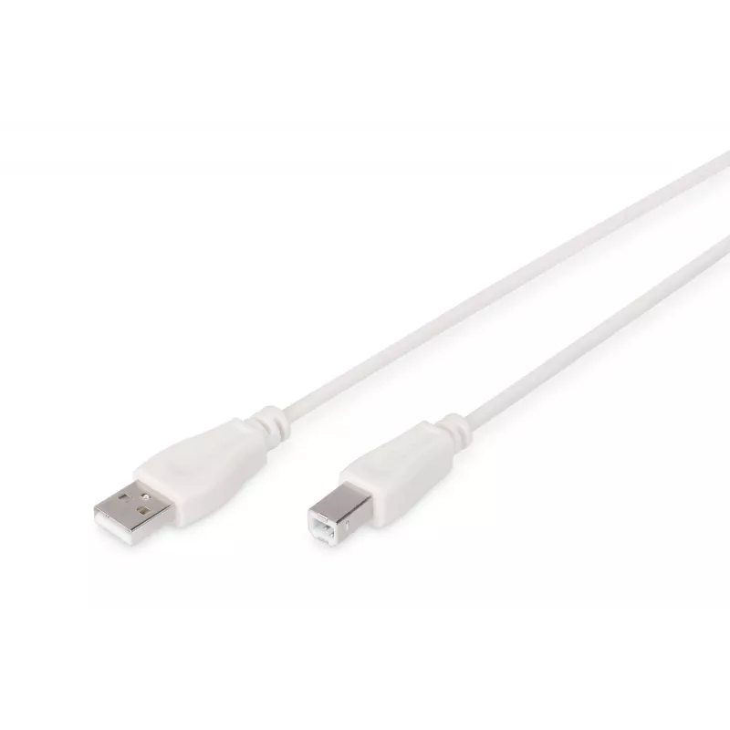Assmann USB-ühenduskaabel. tüüp A - B M/M. 1,8m. USB 2.0 ühilduv. UL. beež (AK-300102-018-E)
