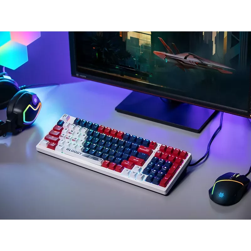 Mängurihiir A4Tech Bloody S98 USB Sports Navy BLMS Red Plus lülititega