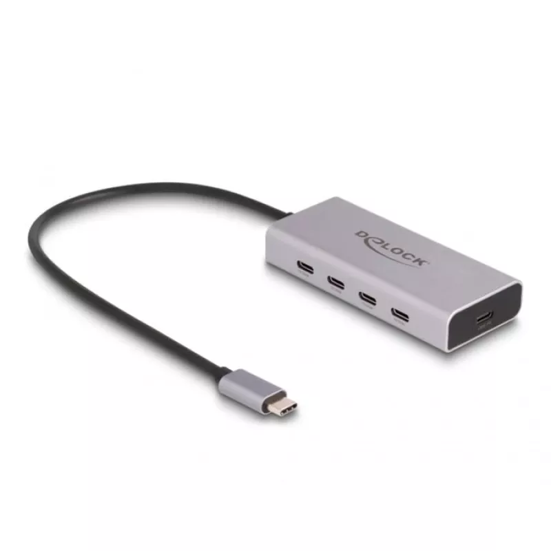 DeLOCK USB-jaotur 10 Gbps USB-C 4 porti PD 85W 30 cm kaabel