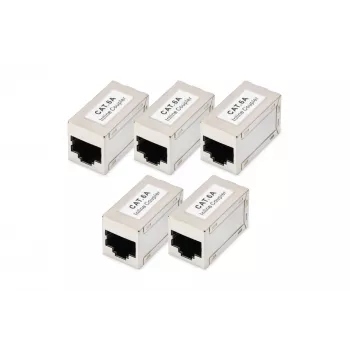 Digitus CAT 6A varjestatud modulaarsed ühendusadapterid, 5 tk, RJ-45, kullatud kontaktid