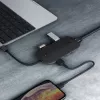 Sülearvuti dokkimisjaam AUKEY CB-C71 — 3× USB-C (USB 3.2 Gen1), HDMI, RJ‑45, MicroSD, USB PD 100W, 0,15 m kaabel, must
