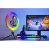 Ringvalgusti RGB 26 cm statiiviga