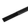 Alumiiniumist katmeliist MACLEAN MC-814 B must – kaablite korrastusliist