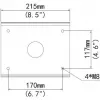 ALLNET ALL-CAM2498-LEP postikinnitusklamber valvesekaamerate turvaliseks paigaldamiseks