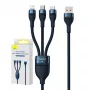 USB-kaabel Baseus CASS030003 1,2 m USB A USB C/Micro USB-A/Lightning sinine