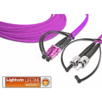 Lightwin LDP-50 LC-ST 2.0 OM4 fiiberoptiline kaabel 2 m violetne (LDP-50 LC-ST 2.0 OM4)
