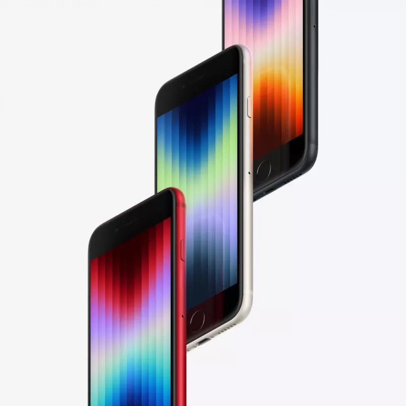 iPhone SE 2022 128GB Dual-SIM Midnight 11,94cm 4,7tolline IPS LCD ekraan iOS 15. 12MP kaamera