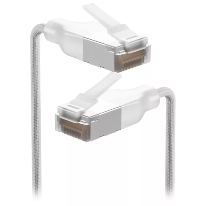 Networking kaabel Ubiquiti UACC-Cable-Patch-EL-C6A-15M-W RJ-45 Cat6a 15m Läbipaistev Valge