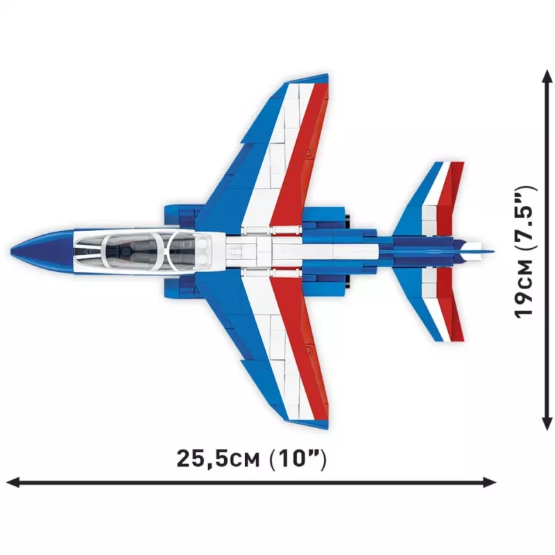 Ehitusmänguasi Cobi Alpha Jet Patrouille de France 1:48 mõõtkavas mudel COBI-5841