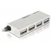 USB-jaotur DeLOCK 87445 4-pordiline väline 480 Mbit/s valge