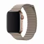 Leather Loop rihm Apple Watch 44mm jaoks — Devia Elegant Stone, nahast magnetilise sulguriga