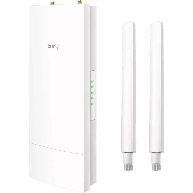 Pääsupunkt Cudy AP1300 Outdoor — kaheribaline 2,4/5 GHz, 300/867 Mbit/s, IP65, PoE, 2 välist RP‑SMA antenni