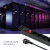 Qoltec 53996 Toitejaotur riiulile 19 inch | 1U | 16A | PDU | 8xFRENCH | 2m