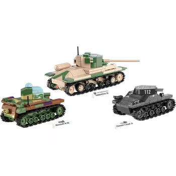 Ehituskomplekt COBI Renault R35 Valentine IX Panzer I 595 osa