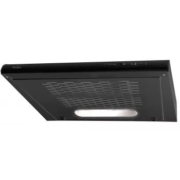 Sisseehitatud õhupuhasti AMICA OSC6212B, 600 mm, maksimaalne õhuvool 163 m³/h, alumiiniumist rasvafilter, LED, 3 kiirust