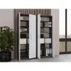 OLIV 2D CLOSED SHELVING UNIT, ANTHRACITE/Valge SET