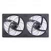 Jonsbo ZB-240BR 120mm vastupidise labaga ARGB PWM 2-tk korpuseventilaatorite komplekt - Must