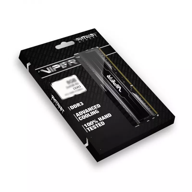 Patriot Viper 3 Black Mamba PV38G160C9K mälu 8 GB (2x 4 GB) DDR3 1600 MHz CL9 DIMM, must