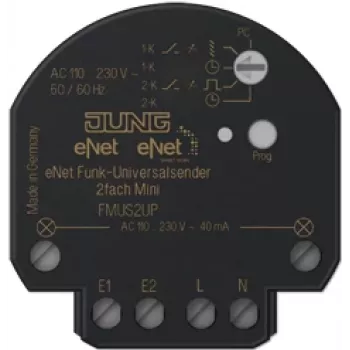 JUNG FM US 2 UP Smart-Home-Sender juhtmevaba seinale paigaldatav RF-juhtmevaba (FMUS2UP)