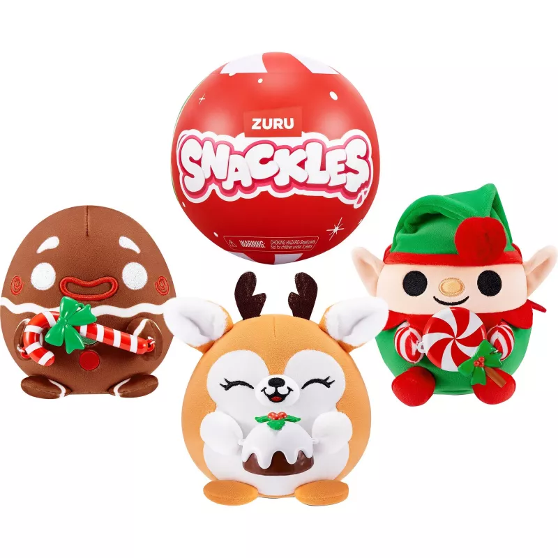 Mängukuju Zuru Snackles Christmas – üllatuskogutav pimekarp, üks assortiifiguur