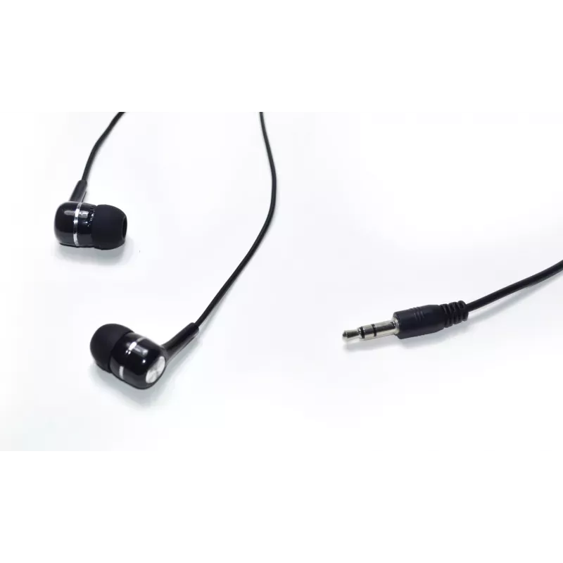 Juhtmega kõrvasisesed kõrvaklapid VAKOSS LT-437EX, binauraalsed, 3,5 mm, 1 m kaabel, 32 Ω, 20–20000 Hz, suletud, must