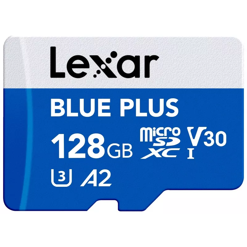 MicroSDXC mälukaart Lexar BLUE PLUS 128 GB UHS‑I U3 V30 170 MB/s