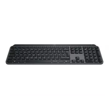 Traadita täissuuruses klaviatuur Logitech Master MX Keys S — Graphite, Bluetooth ja 2,4 GHz (Nano), USB-C laetav, taustvalgustusega, QWERTY US International