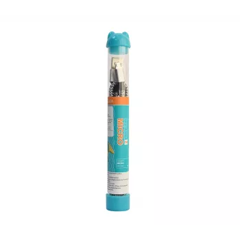 Micro USB kaabel Devia Tube 5V 2.1A 1M Must – Micro-USB laadimis- ja andmekaabel, 1 m, 5 V/2,1 A