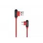 USB-kaabel NATEC NKA-1201 USB 2.0 1m USB A USB C Must Punane