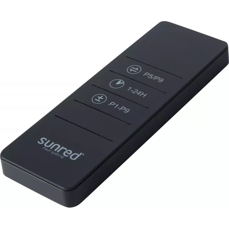 Infrapuna küttekeha SUNRED PRO25W-SMART, seinale paigaldatav kolmnurkne tume, 2500 W, must, IP55