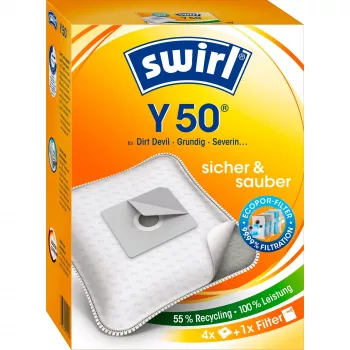 Swirl Y50 - Tolmukotikomplekt - Valge - Dirt Devil - Progress - Samsung (1-7025-50)