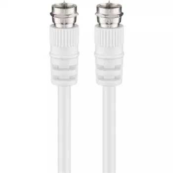 Wentronic Goobay SAT-ühenduskaabel, valge, 1,5 m - F-pistik F-pistik (11721)