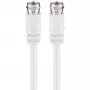 Wentronic Goobay SAT-ühenduskaabel, valge, 1,5 m - F-pistik F-pistik (11721)