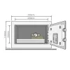 Yale YSV/170/DB2/P Eraldiseisev seif 3,8 l Teras Roosa