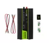 Autoinverter roheline Cell INV21 6000 W, 24V alalisvoolust vahelduvvooluks, 230V väljund, 2x USB PD, aktiivjahutus, eemaldatavad alalisvoolupistikud, must