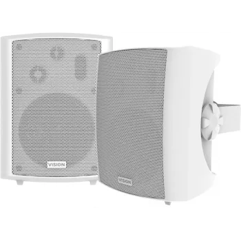 Professional 5.25-tolline seinale paigaldatav kõlaripaar 30-AASTANE GARANTII 50 W võimsus 3-suunaline bassirefleksiga
