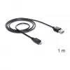 USB-kaabel DeLOCK EASY-USB 2.0-A USB 2.0 micro-B 1m