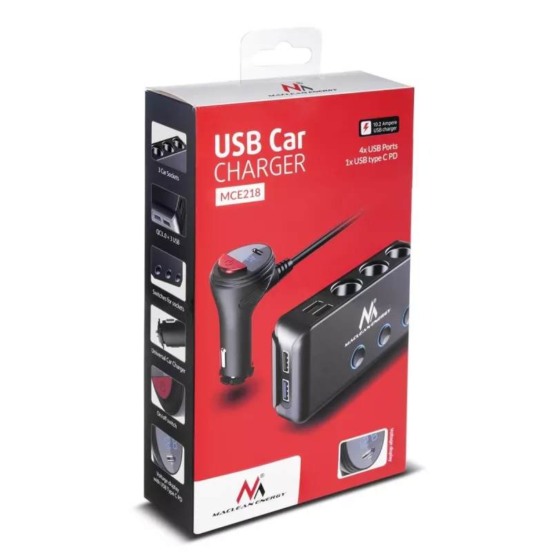 Autolaadija Maclean MCE218 Mobiilseadme laadija